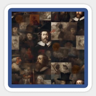 Rembrandt Paintings Mashup Sticker